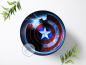 Preview: Captain America Tortenaufleger Ø 20cm, 0450w
